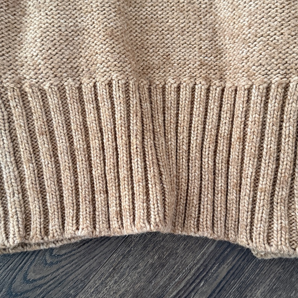 LOFT short sleeve hooded wool blend cardigan petite Small - Picture 7 of 9